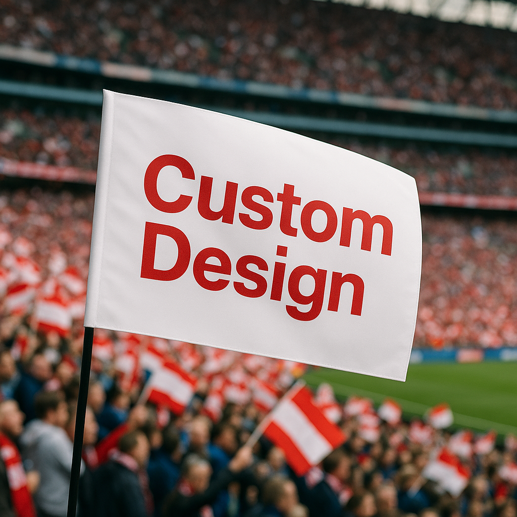 Custom waving flag 30 x 45cm